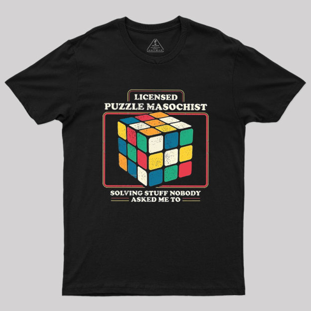 Licensed Puzzle Masochist Geek T-Shirt