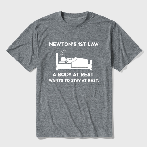 Newton's First Law Ultra Soft Heather Tee