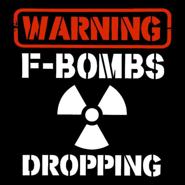 Warning F Bombs Dropping Geek T-Shirt