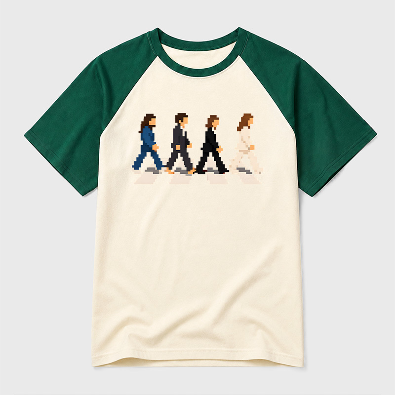 Crossing The Road Raglan T-shirt