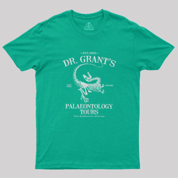 Dr. Grant��s Fossil Tours Geek T-Shirt
