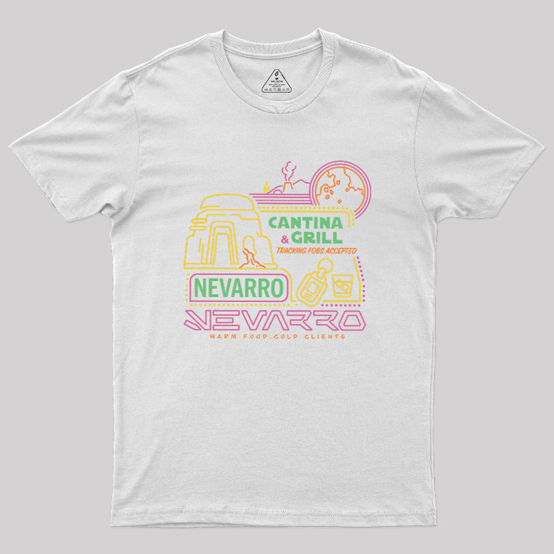 The Bounty Hunter's Cantina Neon Sign Geek T-Shirt