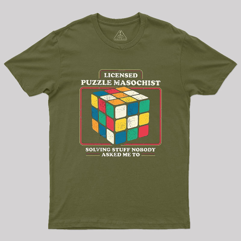 Licensed Puzzle Masochist Geek T-Shirt