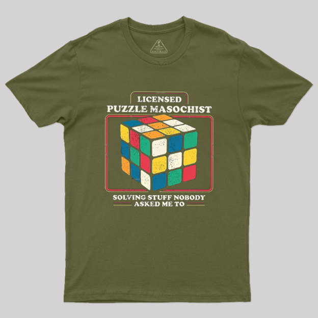 Licensed Puzzle Masochist Geek T-Shirt