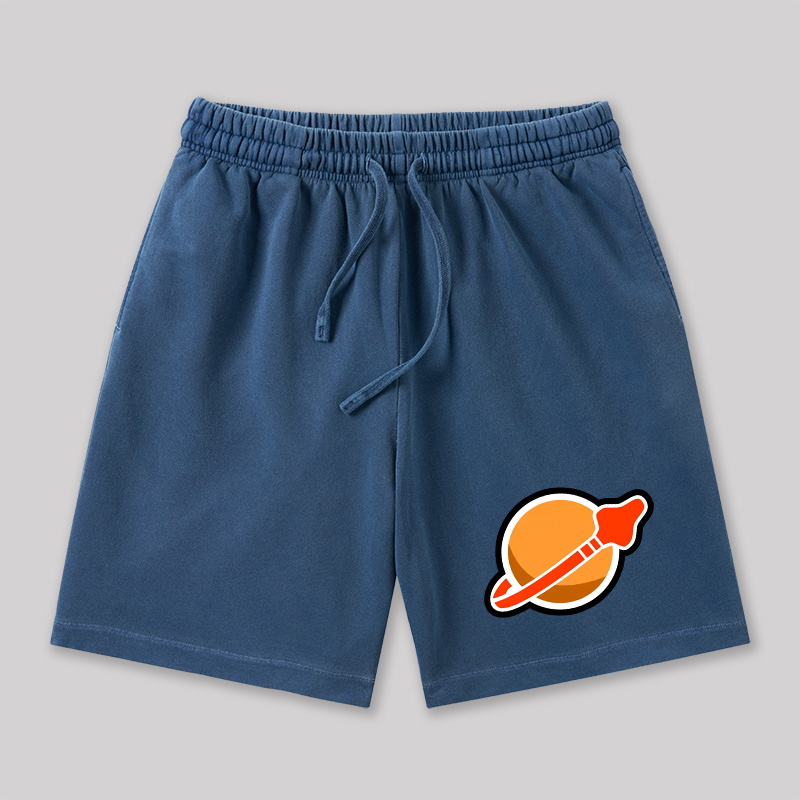 New Space Mars Geeky Washed Shorts