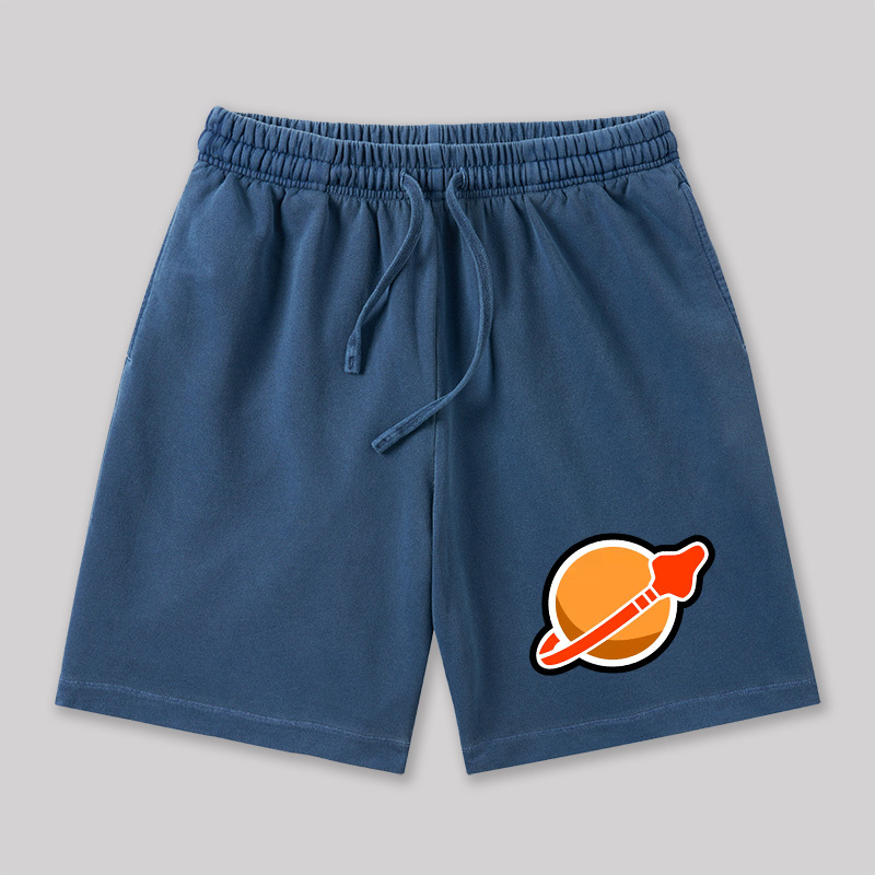New Space Mars Geeky Washed Shorts