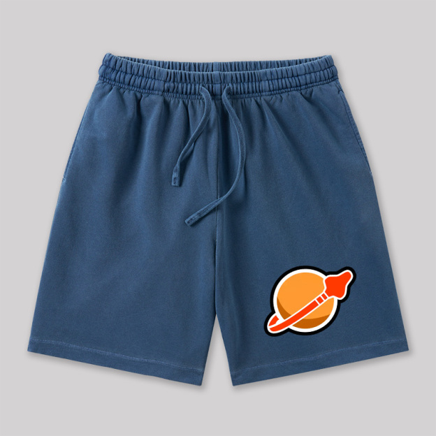 New Space Mars Geeky Washed Shorts