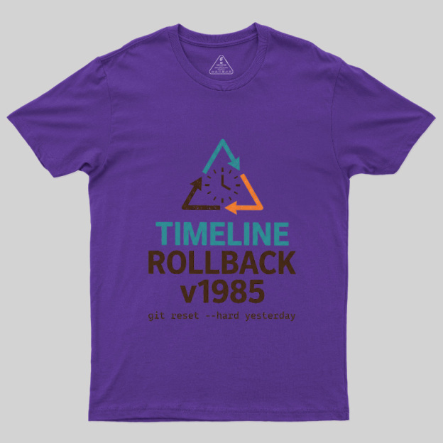 Timeline Rollback V1985 Geek T-Shirt
