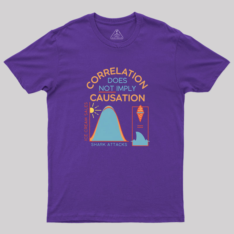 Correlation Does Not Imply Causation Geek T-Shirt