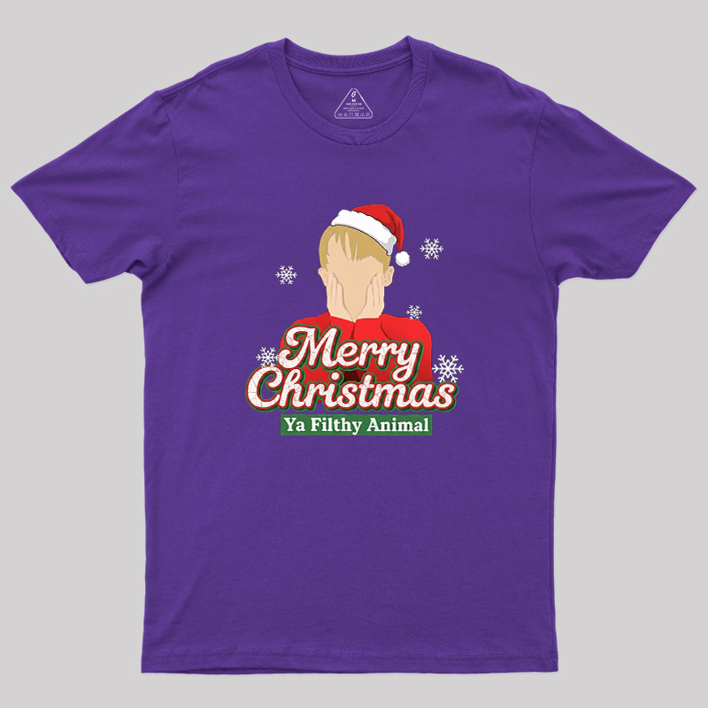 Merry Christmas Ya Filthy Animal Geek T-Shirt