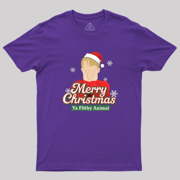 Merry Christmas Ya Filthy Animal Geek T-Shirt