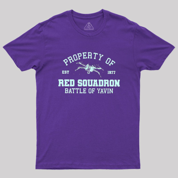 Property Of Red Squadron7 Geek T-Shirt