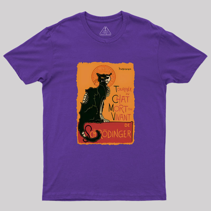 Le Chat Noir De Schr?dinger Geek T-Shirt