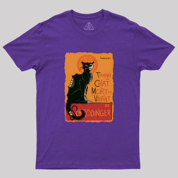 Le Chat Noir De Schr?dinger Geek T-Shirt