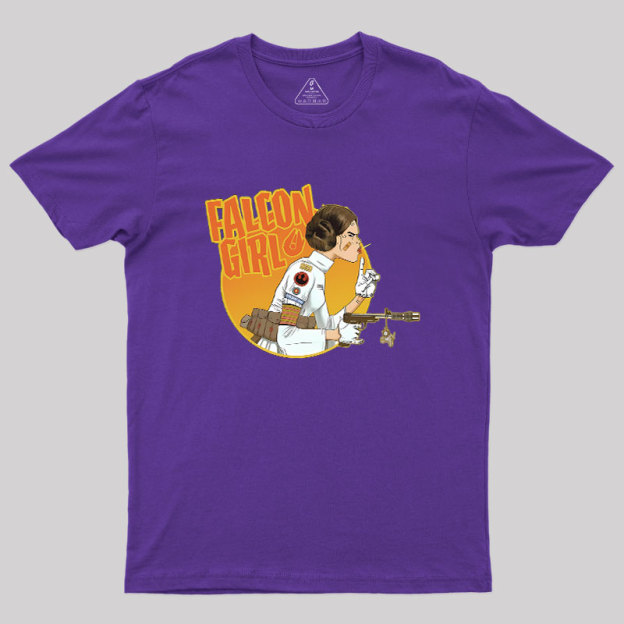 Leia Falcon Girl Geek T-Shirt