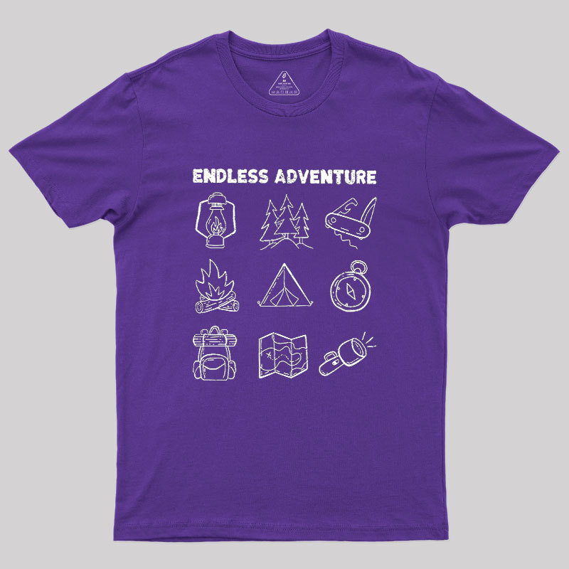 Endless Camping Adventure Geek T-Shirt