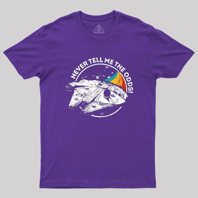 Never Tell Me the Retro Odds Geek T-Shirt