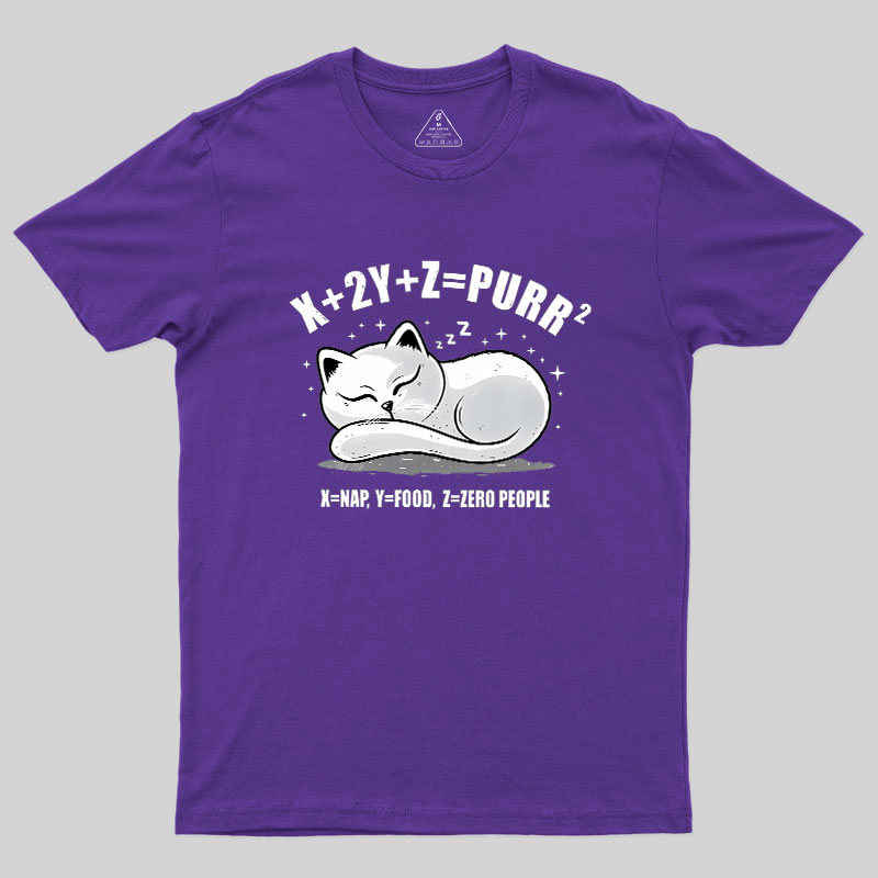 Purrfect Equation Geek T-Shirt
