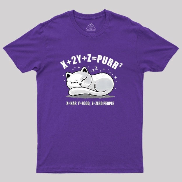 Purrfect Equation Geek T-Shirt