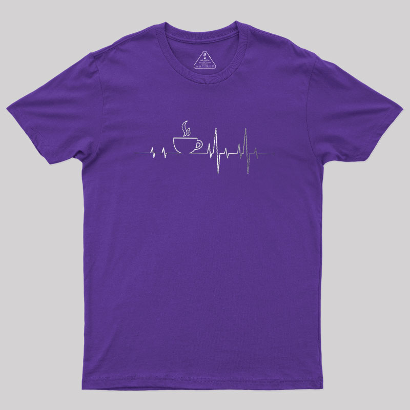 Coffee Heartbeat Geek T-Shirt