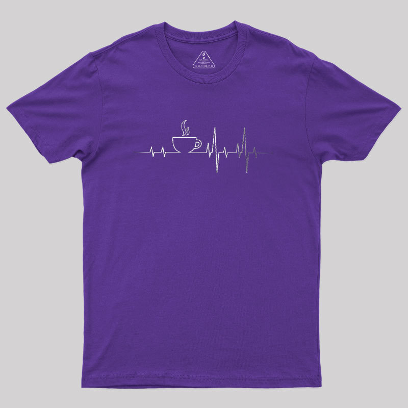Coffee Heartbeat Geek T-Shirt