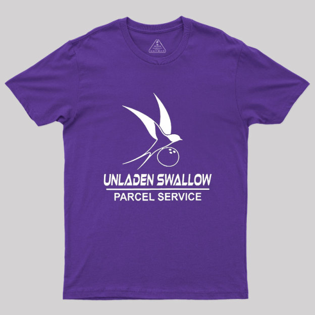 Unladen Swallow Parcel Service Geek T-Shirt