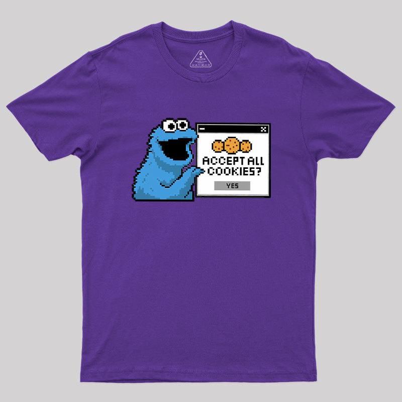 Accept All Cookies Geek T-Shirt