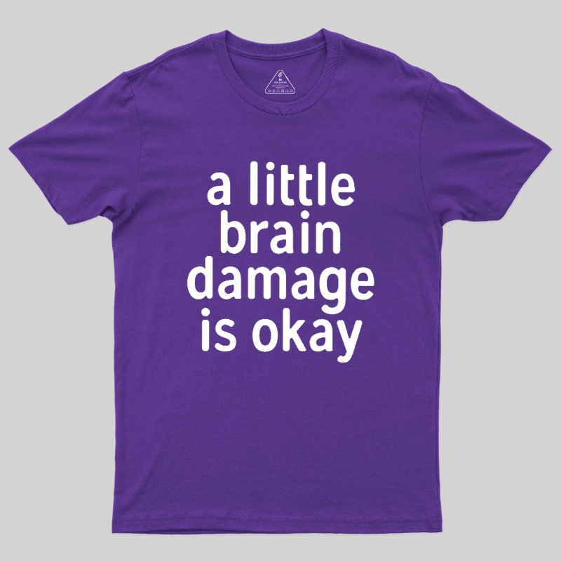A Little Brain Damage Is Okay Geek T-Shirt