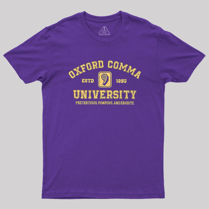 Oxford Comma University Geek T-Shirt