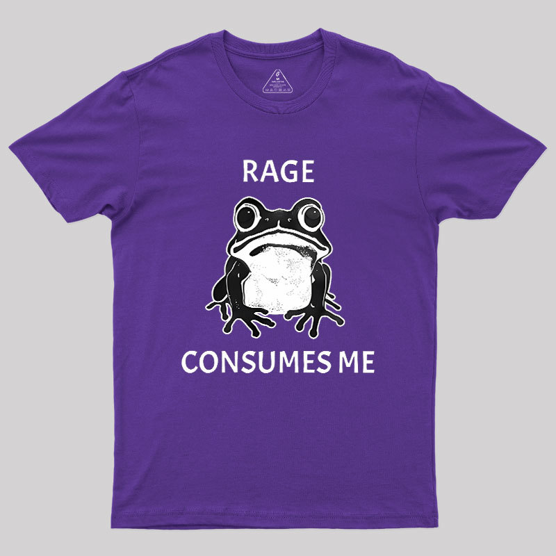Rage Consumes Me Frog Geek T-Shirt