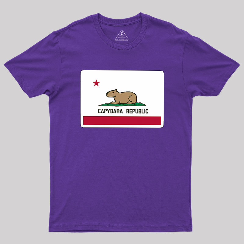 Capybara Flag Geek T-Shirt