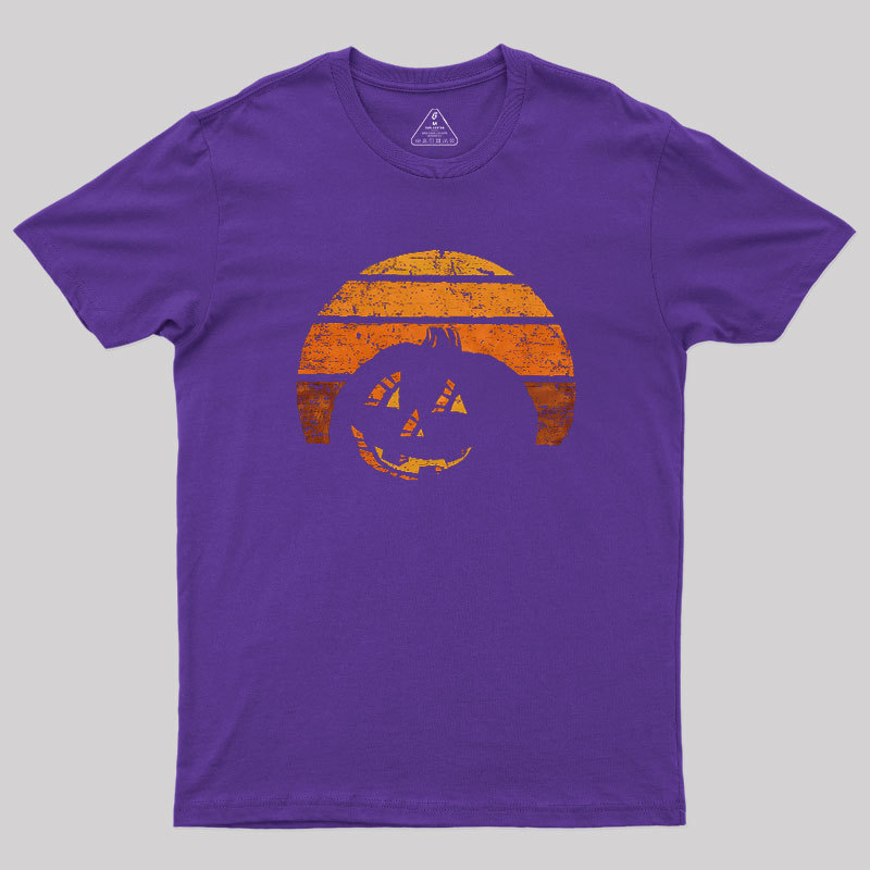 Pumpkin Silhouette Geek T-Shirt