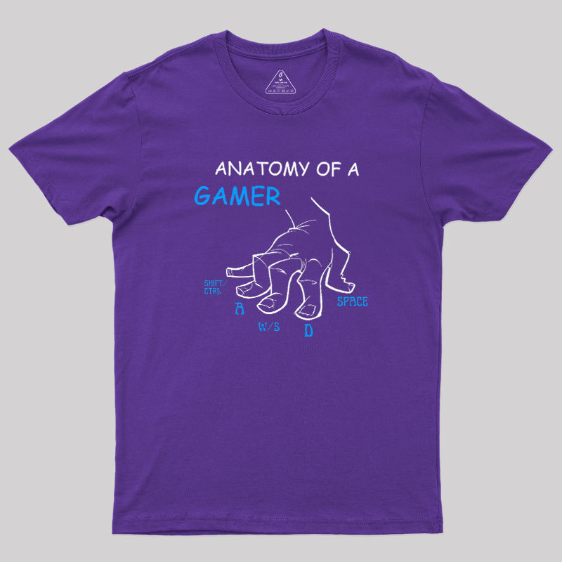 Anatomy Of A Gamer Geek T-Shirt
