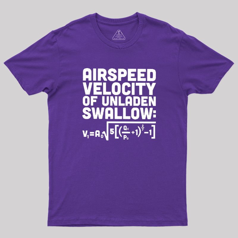 Airspeed Velocity of an Unladen Swallow Geek T-Shirt