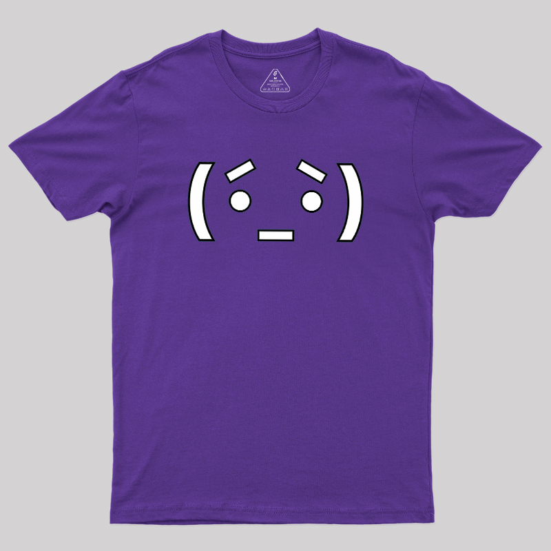Nerdy Anime Emoticon Geek T-Shirt