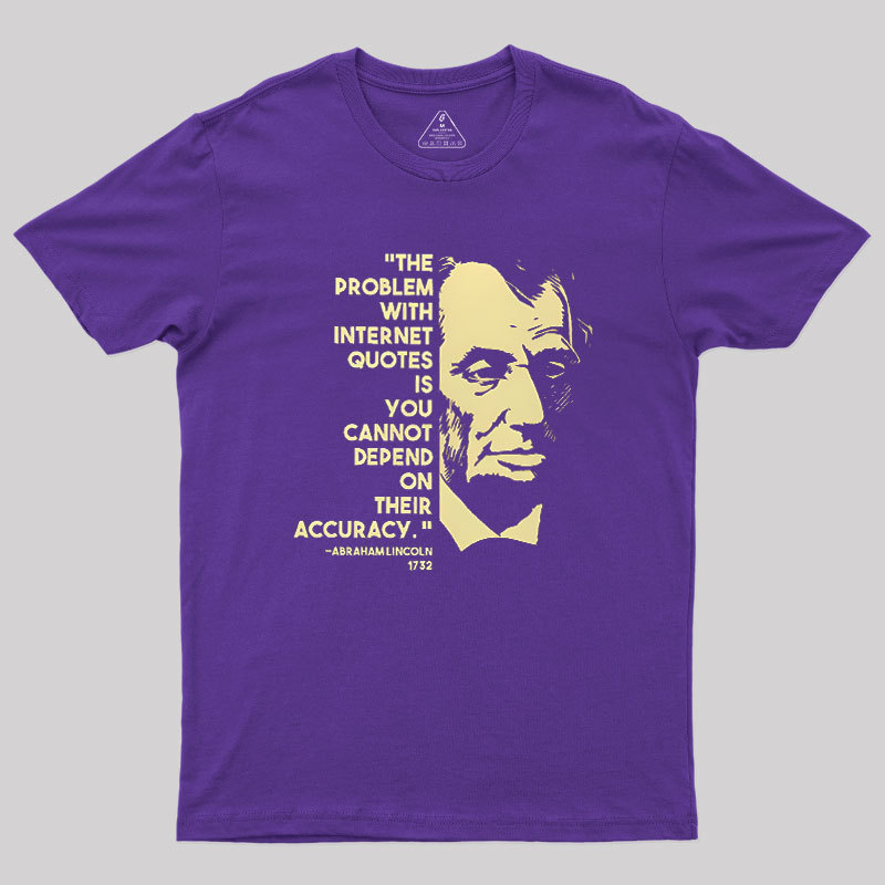 Abraham Lincoln Internet Geek T-Shirt