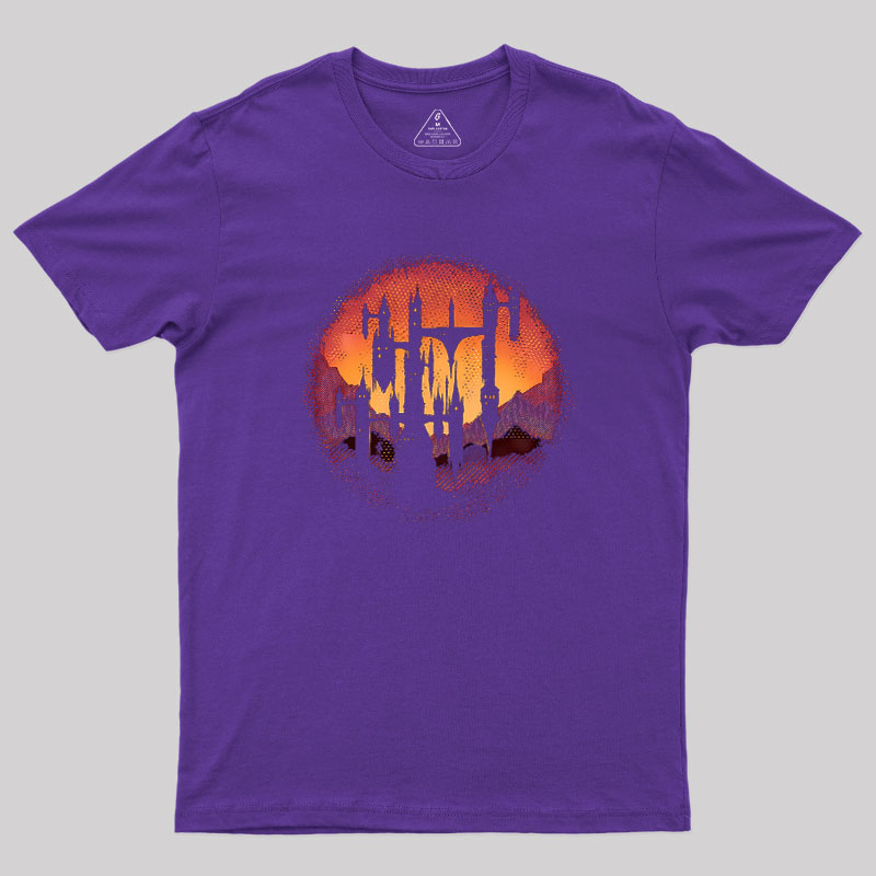 Castle Sunset Geek T-Shirt