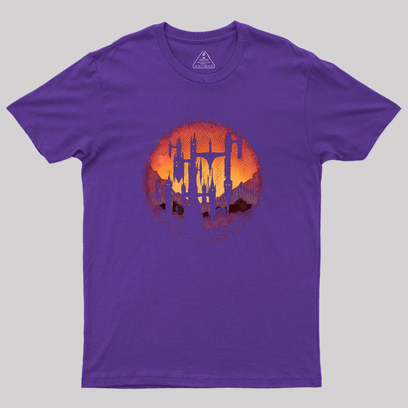Castle Sunset Geek T-Shirt