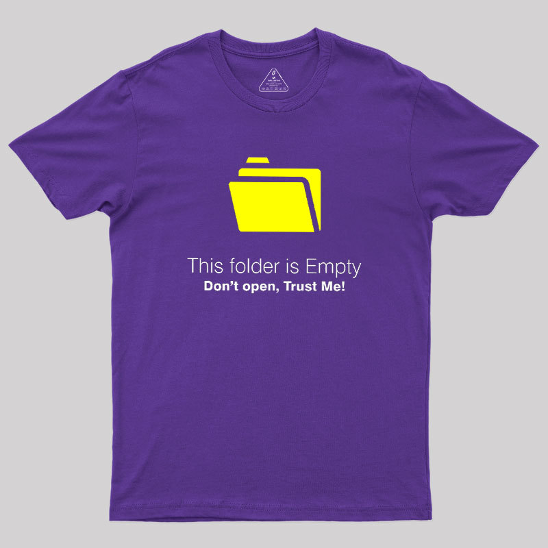 Empty Folder Meme Geek T-Shirt