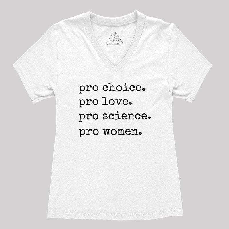 Geeksoutfit Pro Choice Women's V-Neck T-shirt for Sale