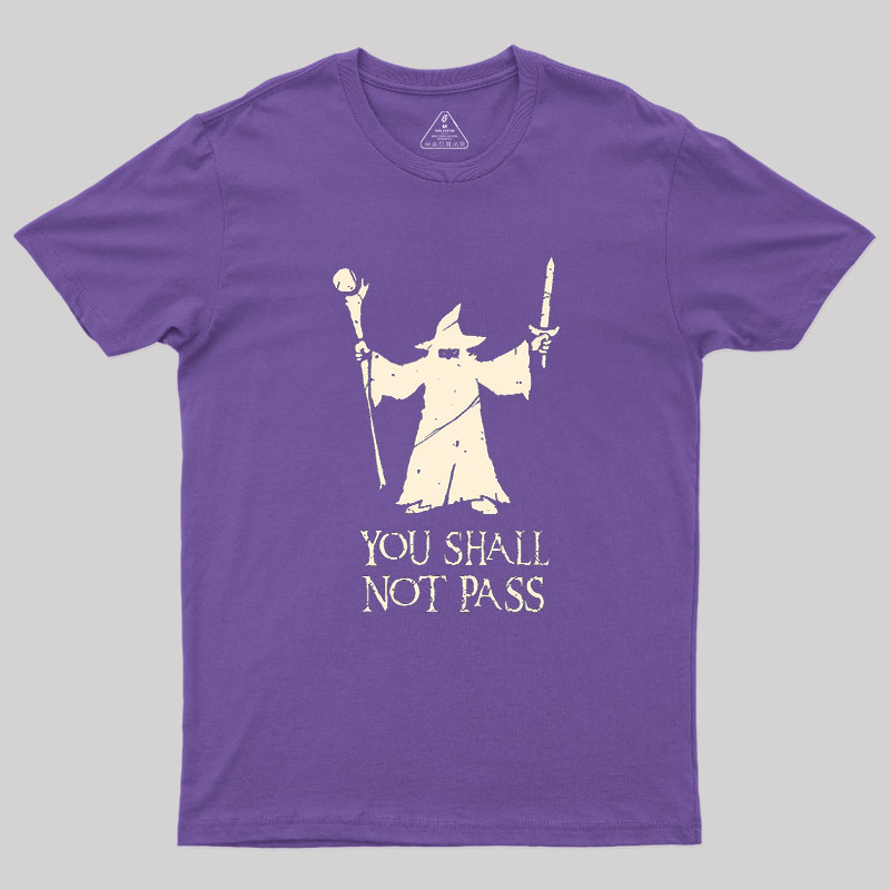 Gandalf- You Shall Not Pass Geek T-Shirt