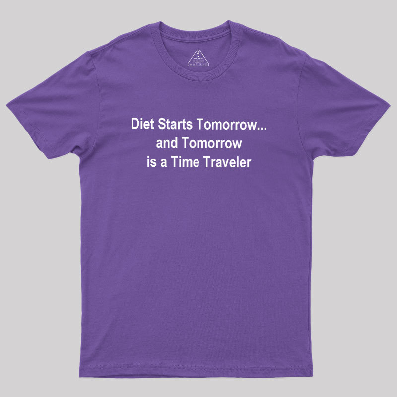 Diet Starts Tomorrow Geek T-Shirt