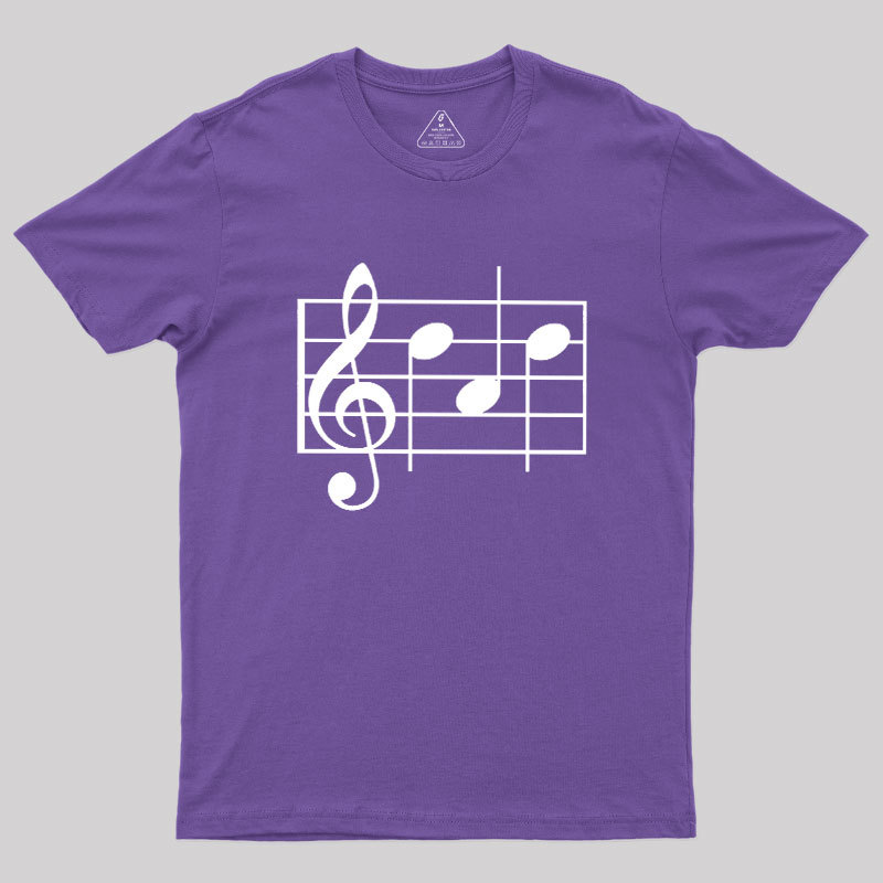 Musical Notes Dad Geek T-Shirt