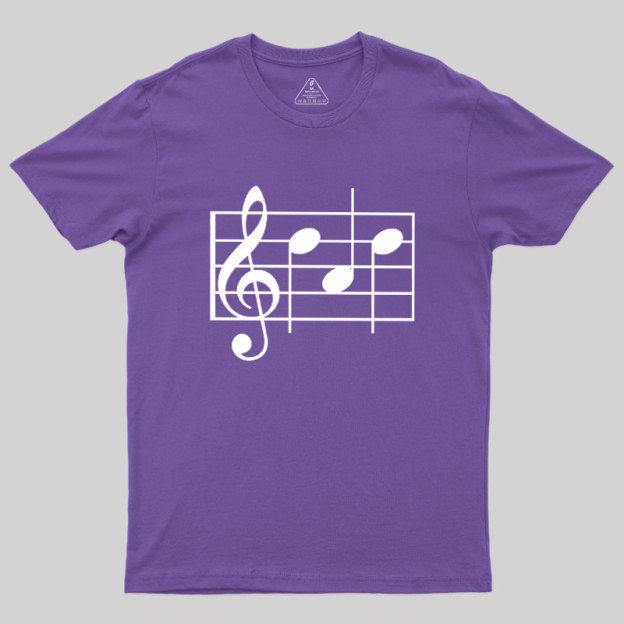 Musical Notes Dad Geek T-Shirt