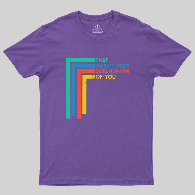 That Wasn’t Very Data-driven Of You Funny Data Analyst Geek T-Shirt