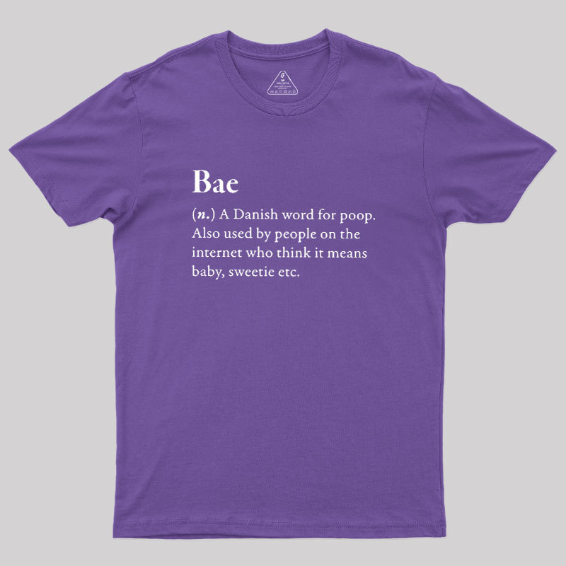 Bac Funny Glossary Geek T-Shirt