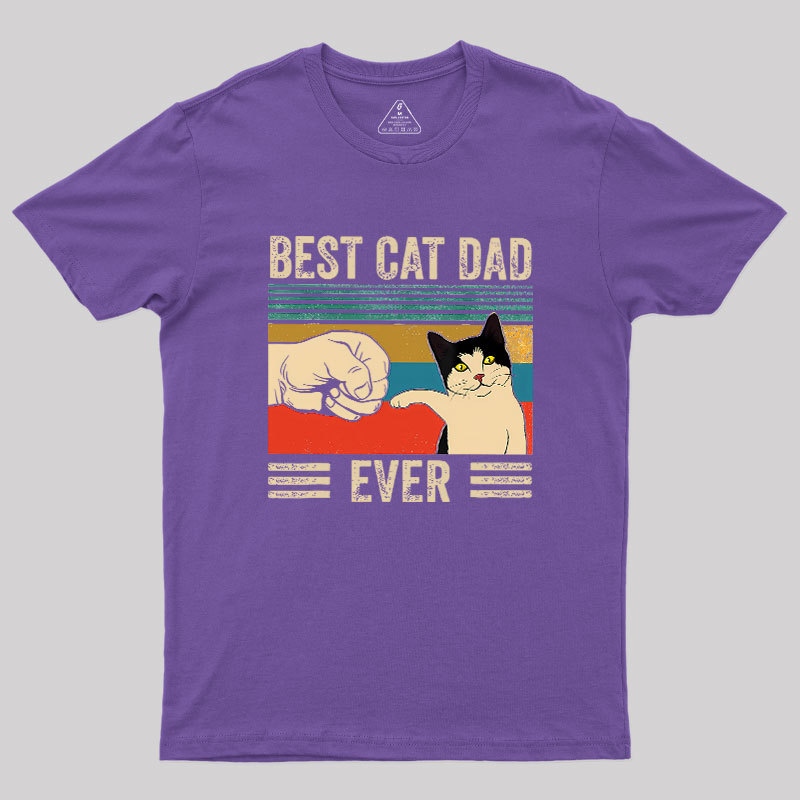 Best Cat Dad Ever Geek T-Shirt