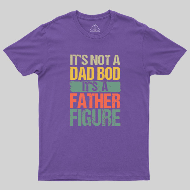 Retro Vintage It's Not A Dad Bod It's A Father Figure Geek T-Shirt