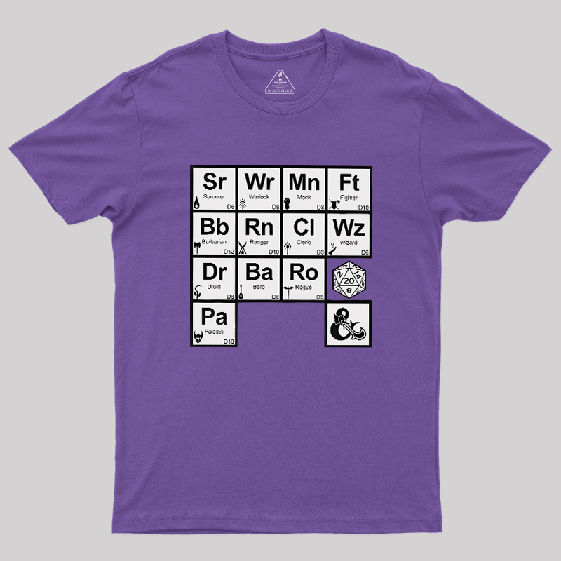 All Elements Dungeons & Dragons Geek T-Shirt