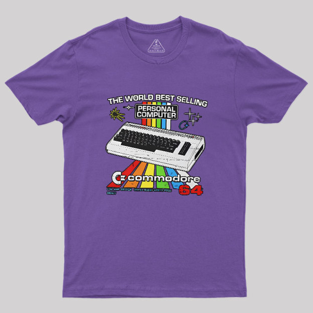 Retro Games Commodore 64 Personal Computer Geek T-Shirt